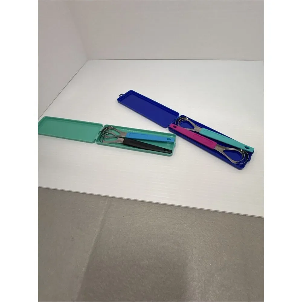2 Pack Stainless Steel Tongue Scraper for Adults Metal‎ Tongue Cleaner, Mouth
